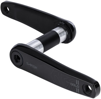Samox Gold TM-1 Crankset - 165mm, 8-Bolt, Direct Mount, 28.99mm (DUB Type) Spindle, 55mm Chainline, Black SET Crankset