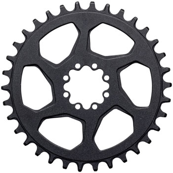SAMOX Gold Direct Mount Chainring - 40t, 8-Bolt, 3mm Offset, Aluminum, Sandblast Anodized Black EA Direct Mount Chainrings