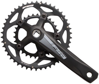 Full Speed Ahead Tempo Adventure Crankset - 170mm, 10/11-Speed, 46/30t, 110/80 BCD, Square Taper JIS Spindle Interface, Black SET Crankset