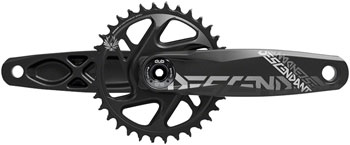 TruVativ Descendant All Downhill Crankset - 165mm, 10/11-Speed, 34t, Direct Mount, DUB Spindle Interface, Black, B1 Black EA Crankset