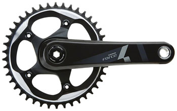 SRAM Force 1 Crankset - 172.5mm, 10/11-Speed, 42t, 110 BCD, GXP Spindle Interface, Black EA Crankset