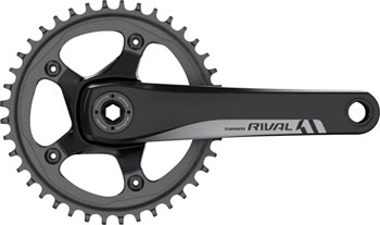 SRAM Rival 1 Crankset - 170mm, 10/11-Speed, 42t, 110 BCD, GXP Spindle Interface, Black EA Crankset