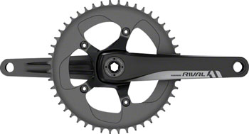 SRAM Rival 1 Crankset - 172.5mm, 10/11-Speed, 42t, 110 BCD, BB30/PF30 Spindle Interface, Black EA Crankset