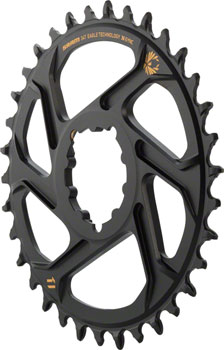 SRAM X-Sync 2 Eagle Direct Mount Chainring 34T Boost 3mm Offset with Gold Logo Black EA Direct Mount Chainrings