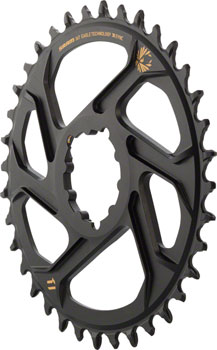 SRAM X-Sync 2 Eagle Direct Mount Chainring 36T Boost 3mm Offset with Gold Logo Black EA Direct Mount Chainrings