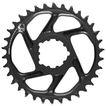 SRAM X-Sync 2 Eagle SL Direct Mount Chainring 36T Boost 3mm Offset, Black with Gray Logo EA Direct Mount Chainrings