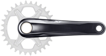 Shimano Deore XT FC-M8100-1 Crankset - 170mm, 12-Speed, 1x, Direct Mount, Hollowtech II Spindle Interface, Black EA Crankset