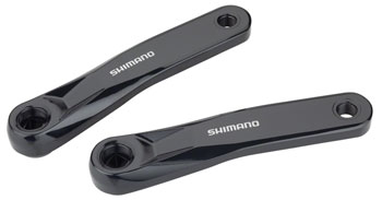Shimano STEPS FC-E5010 Ebike Crank Arm Set - 170mm, Square Taper JIS Spindle Interface, Black SET Ebike Crankset