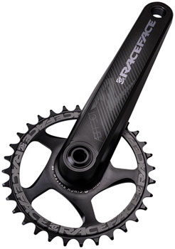 RaceFace Aeffect R Crankset - 175mm, Direct Mount CINCH, RaceFace EXI Spindle Interface, Black Stealth EA Crankset