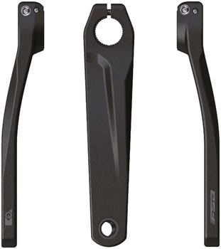 Full Speed Ahead CK-752 Shimano STEPS Ebike Crank Arm Set - 165mm, Hollowtech II, Black EA Ebike Crankset