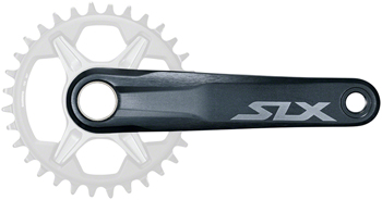 Shimano SLX FC-M7100-1 Crankset - 170mm, 12-Speed, 1x, Direct Mount, Hollowtech II Spindle Interface, Black EA Crankset