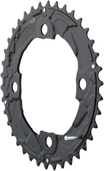 Shimano Deore FC-M617 Chainring - 38t, 10-Speed, 104mm BCD, For 38-24t Set Black EA Chainrings