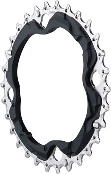 Shimano Deore M6000 30T Chainring - 10 Speed, 96mm BCD, for 40-30-22T Set Black EA Chainrings