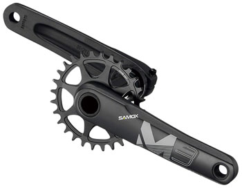 SAMOX M3 Crankset - 170mm, 10-12 Speed, 32t Boost, 3-Bolt Direct Mount, 24mm Spindle, Black EA Crankset