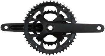 SAMOX G3 Crankset - 170mm, 10-11 Speed, 44/28t, 104/64bcd, 24mm Spindle, Black EA Crankset