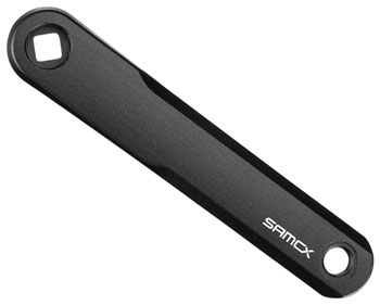SAMOX E3 SH Ebike Crank Arm Set - 165mm, JIS Square Taper, 5mm offset, Black EA Ebike Crankset