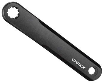 SAMOX E3 BR Ebike Crank Arm Set - 160mm, Specialized w/BROSE (ISIS Spindle), 0mm offset Right / 5mm offset Left, Black EA Ebike Crankset