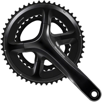 Shimano 105 FC-RS520 Crankset - 172.5mm, 12-Speed, 50/34t, 110 Asymmetric BCD, Hollowtech II Spindle Interface, Black EA Crankset