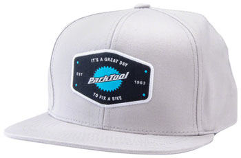 Park Tool HAT-10L Snapback Hat - Light Gray, Standard Light Gray EA Baseball Hats and Trucker Hats