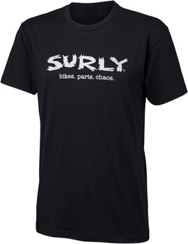 Surly Famous Last Words Short Sleeve T-Shirt - Unisex, Black, X-Small Black EA Shirts