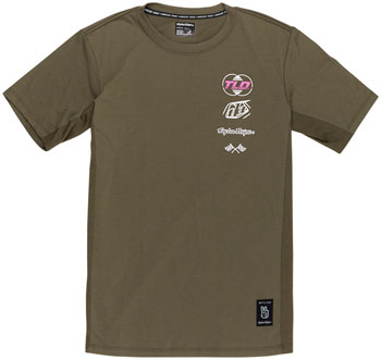 Troy Lee Design s Skyline Short Sleeve Ride Tee – Worldwide Caper, Small Worldwide Caper EA Cycling Jerseys