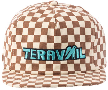 Teravail Artist Series: Joshua Noom Trip Hat - Rust Checkerboard, One Size Rust EA Baseball Hats and Trucker Hats