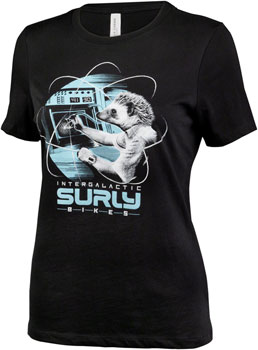 Surly Garden Pig Women's T-Shirt - Black/Gray/Teal, Small Black EA Shirts