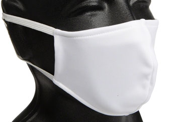 Miscellaneous Texmarket Cloth Face Mask - White, One Size White EA Headbands