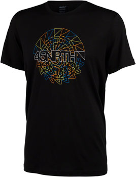 45NRTH Rune Wool T-Shirt - Unisex, Black, X-Large Black EA Shirts