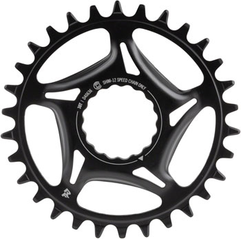 RaceFace Narrow Wide Direct Mount CINCH Steel Chainring - for Shimano 12-Speed, requires Hyperglide+ compatible chain, 30t, Black EA Direct Mount Chainrings