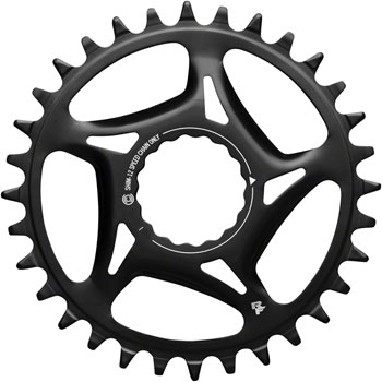 RaceFace Narrow Wide Direct Mount CINCH Steel Chainring - for Shimano 12-Speed, requires Hyperglide+ compatible chain, 34t, Black EA Direct Mount Chainrings