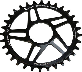 Wolf Tooth Direct Mount Chainring - 30t, RaceFace/Easton CINCH Direct Mount, Drop-Stop A, 6mm Offset, Black EA Direct Mount Chainrings