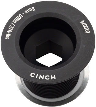 RaceFace CINCH Crank Bolt with Washer - NDS, M18, Matte Black EA Crank Arm Fixing Bolt