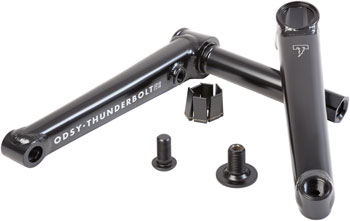 Odyssey Thunderbolt Crankset - 165mm, Right Hand Drive, Rust Proof Black Rust Proof Black EA BMX Crankset