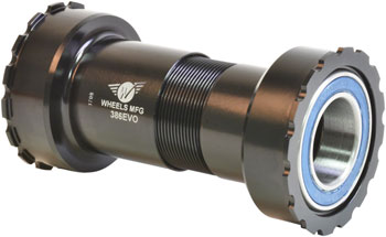 Wheels Manufacturing 386 EVO Bottom Bracket with Angular Contact Bearings for 22/24mm (SRAM/GXP) Spindles EA Bottom Brackets