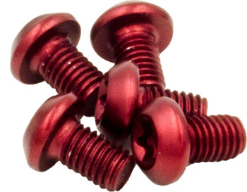 Wolf Tooth CAMO Chainring Bolt Kit, Red EA Chainring Bolts
