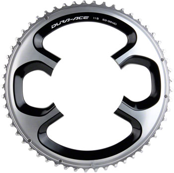 Shimano Dura-Ace 9000 53t 110mm 11-Speed Chainring for 39/53t Silver/Black EA Chainrings