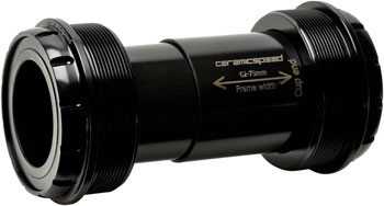 CeramicSpeed T47/73 Bottom Bracket - SRAM DUB MTB, Coated Races, Black EA Bottom Brackets