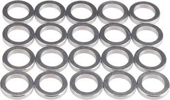 Wheels Manufacturing 2.2mm Aluminum Chainring Spacer Bag/20 BAG Chainring Spacers