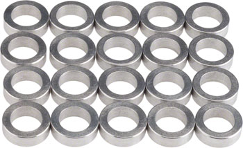 Wheels Manufacturing 4.0mm Aluminum Chainring Spacer Bag/20 BAG Chainring Spacers