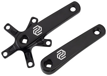 Promax SQ-1 Crank Arm Set - 140mm, Square Taper JIS Spindle Interface, 110mm BCD, Black EA BMX Crankset
