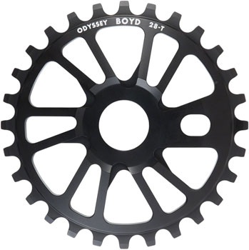 Odyssey Boyd Sprocket - 28t, CNC Machined 7075-T6 Aluminum, Black EA Sprockets