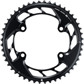 Shimano GRX FC-RX820-2 Chainring - 48t, Outer Ring, 110 BCD, For 2x 12-Speed, Black EA Chainrings