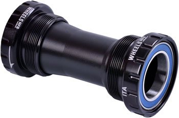 Wheels Manufacturing Italian Bottom Bracket - 24mm Spindle, ABEC 3, Black EA Bottom Brackets