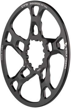 Wolf Tooth CAMO BashSpider for SRAM - M5 Boost, 52mm Chainline, 3mm Offset Black EA Crank Spider