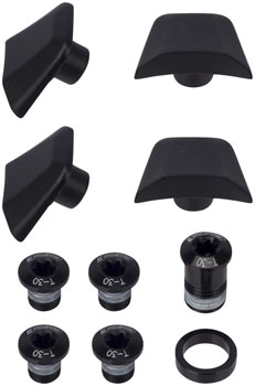 Full Speed Ahead SL-K ABS Chainring Bolt Kit - Black, 10-Piece Kit Black BAG Chainring Bolts