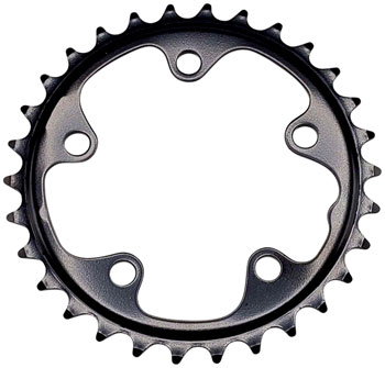 Full Speed Ahead Steel Road Chainring - 30t, 80mm BCD, Black EA Chainrings