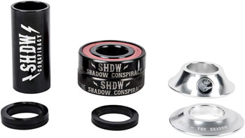 The Shadow Conspiracy Stacked Bottom Bracket - 22mm, Mid, Raw Polish Raw Polished EA Bottom Brackets