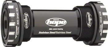 Hope BSA Threaded Bottom Bracket - 68/73, For 24mm Spindle, Stainless, Black EA Bottom Brackets