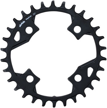 Full Speed Ahead Gamma Pro Mega Tooth Chainring - 30t, 82 BCD, Aluminum, 1 x 11, Black EA Chainrings